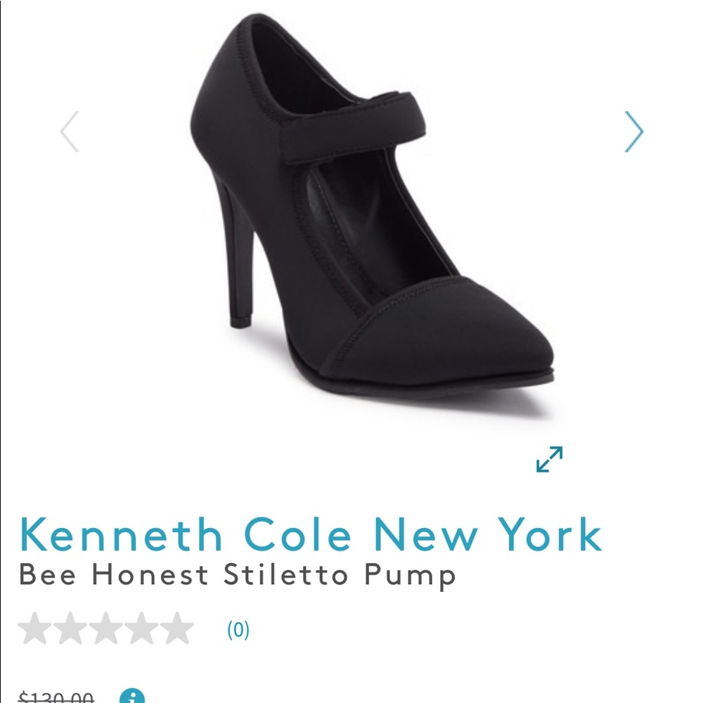 Kenneth Cole black Velcro pumps NWOT
